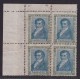ARGENTINA  1920 GJ  522 CUADRO DE ESTAMPILLAS NUEVAS MINT U$ 12